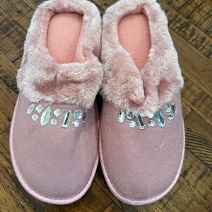 Avon Blush Slippers with Crystal Details